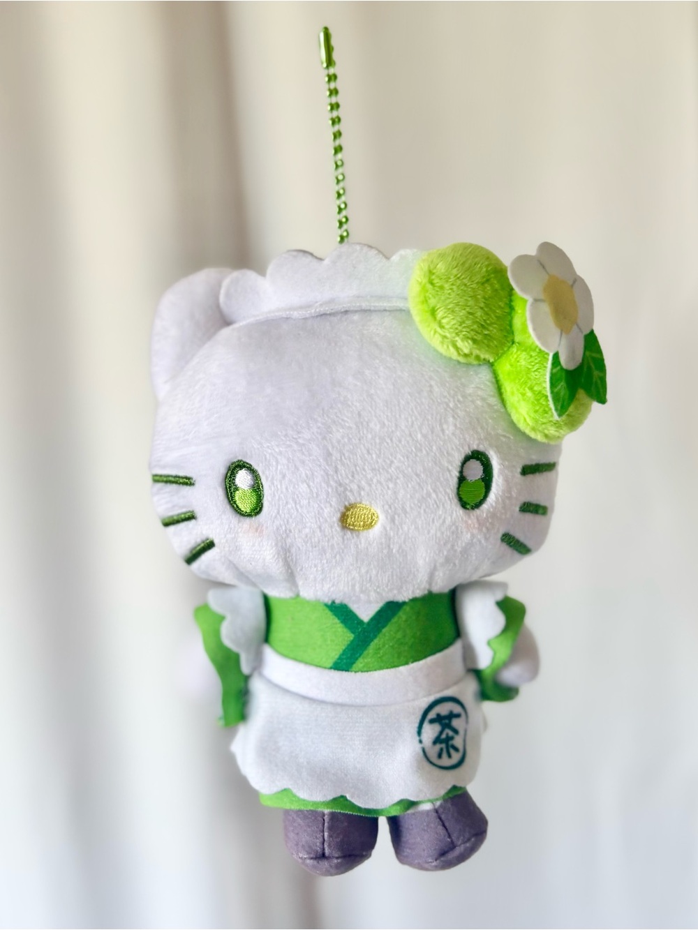 Hello Kitty Limited Edition Japan Exclusive Matcha Series Plush Bag Charm NWT